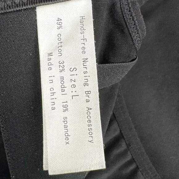 Momcozy Black Adjustable Straps Hands Free Nursing Pumping Bra Womens Large - Picture 4 of 5